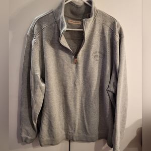 Tommy Bahama Mens XXL Gray 1/4 Zip Pullover